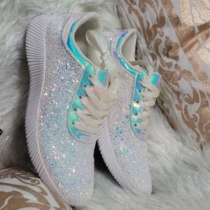 Iridescent Holographic Glitter Sneaker